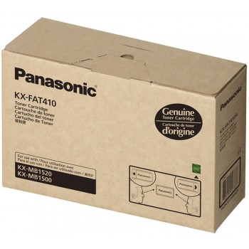 Panasonic KX-FAT410 Toner Cartridge, KX-MB1500CX/1520/1530 Black Genuine - No Warranty (Item no: P KX FAT410)
