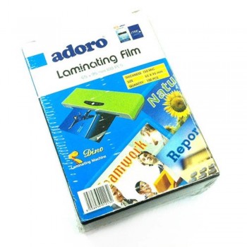 Adoro Laminating Film Pouch ID Size â€” 65mm x 95mm, 100pcs, 150mic