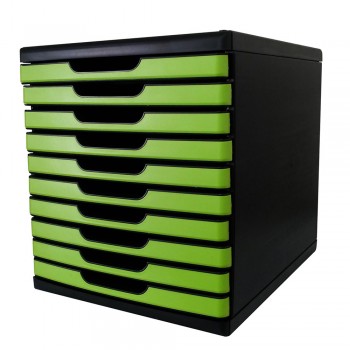 Niso 8855 Document Drawer 10 Tiers Green