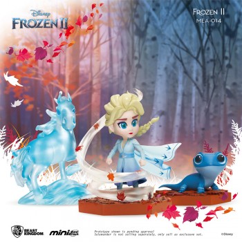 [6-in-1 BUNDLED PACK] Beast-Kingdom MEA-014 Frozen 2 Series Mini Egg Attack Toy Figures Statue - Elsa, Anna, Olaf, Sven, Nokk, Salamander