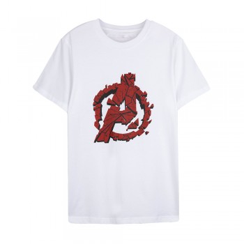 Avengers: Endgame Series Logo Tee (White, Size S)