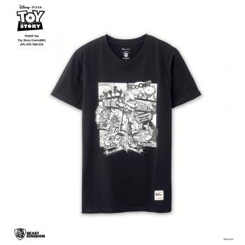 APL-PIX-TEE-005 PIXAR Tee Toy Story Comic (Black, Size M)