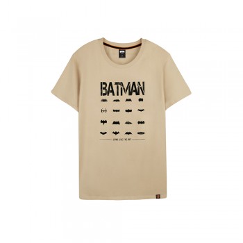 Batman Series: Batman Logo Tee (Khaki, Size S)