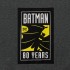 Batman Series: 80TH Logo Tee (Dark Gray, Size XS)