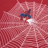 Spider-Man Series Spider Web Tee (Red, Size S)