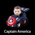 Avengers: Infinity War Pull back car keychain series Captain America