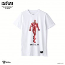 Marvel Captain America: Civil War Tee Iron Man Painting - White, Size XXL (APL-CA3-036)