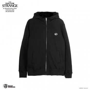 Marvel Dr. Strange: Dr. Strange Hoodie Jacket Embroidery - Black, Size XXL (APL-DS-HDJ-001)