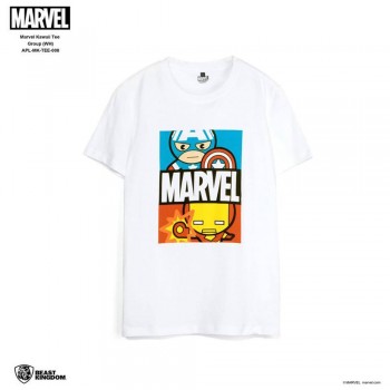 Marvel: Marvel Kawaii Tee Group - White, Size L (APL-MK-TEE-008)