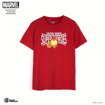 Marvel: Marvel Kawaii Tee Iron Man - Red, Size XS (APL-MK-TEE-001)