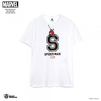 Marvel: Marvel Kawaii Tee Spider-Man Icon - White, Size L (APL-MK-TEE-011)