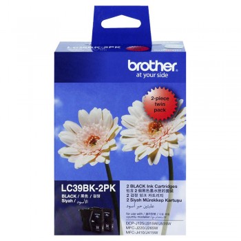 Brother LC-39 Black Twin Pack Ink Cartridge