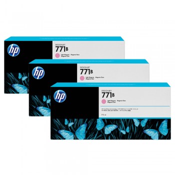 HP 771B 3-pack 775-ml Light Magenta Designjet Ink-Cartridges (B6Y27A)