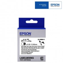 Epson Black on White, Heat Shrink, DIA.1(Item No:EPS LK-6WBA11)
