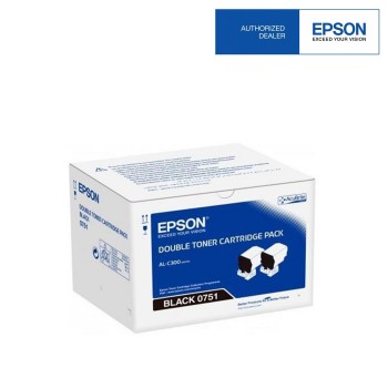 Epson S050751 Black Toner Cartridge Twin Pack