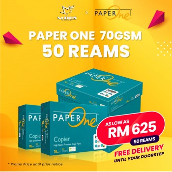 Paper One A4 Paper 70GSM 500'sheet (x50reams)