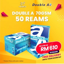 Double A A4 Paper 70GSM 500'sheet (x50reams)