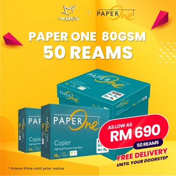Paper One A4 Paper 80GSM 500'sheet (x50reams)