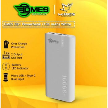 DMES POWERBANK DB1 10000mAh (White)