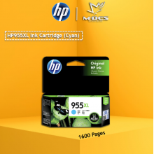 HP 955XL Cyan Original Ink Cartridge (L0S63AA)