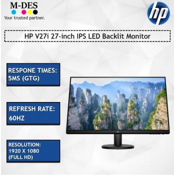 HP V27i 27-inch IPS LED Backlit Monitor