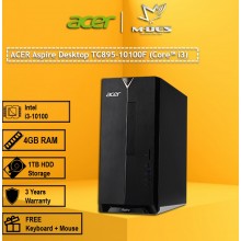 Acer Aspire Desktop TC895-10100F  (Core i3)