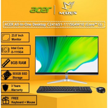 Acer Desktop 23.8" C24-1651-1115G4W10 (i3-1115G4)