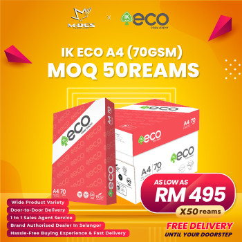 IK Eco High Quality A4 Paper 70gsm 500'sheet (x50reams)