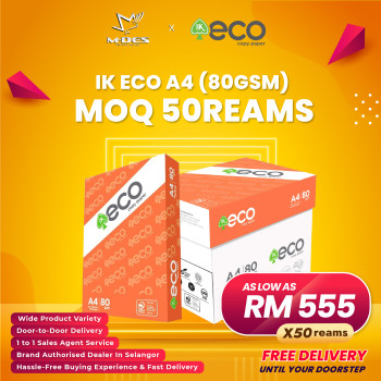 IK Eco High Quality A4 Paper 80gsm 500'sheet (x50reams)
