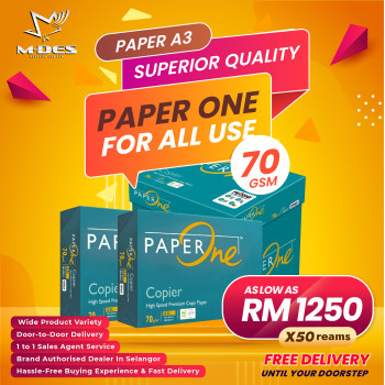 Paper One A3 Paper 70GSM 500'sheet (x50reams)