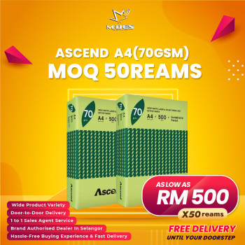 Ascend A4 Paper 70GSM 500'sheet (x50reams)