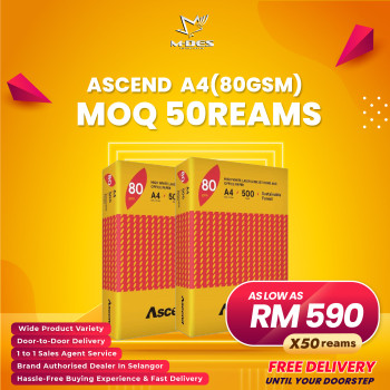 Ascend A4 Paper 80GSM 500'sheet (x50reams)