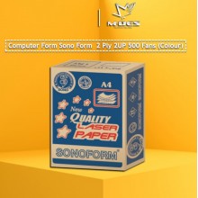 Computer Form Sono Form 2 Ply 2 Up 500 Fans (COLOUR) - WHITE/PINK