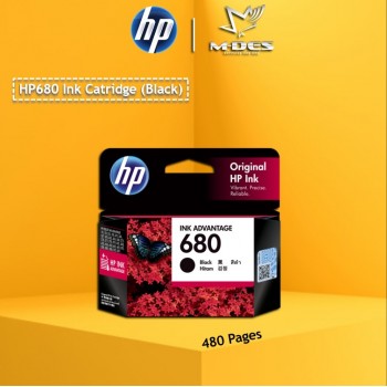 HP 680 Black Ink Cartridge (F6V27AA)