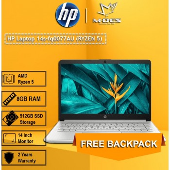 HP Laptop 14s-fq0077AU (RYZEN 5) - Natural Silver