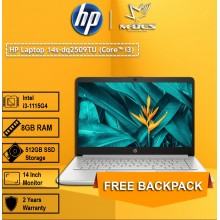 HP Notebook (14s-DQ2509TU) - Natural Silver