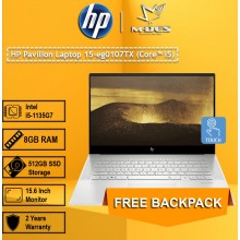 HP Pavillion Laptop 15-eg0107TX (Core i5) - Natural Silver