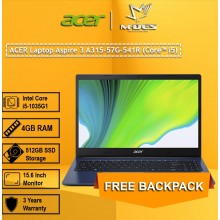 ACER Laptop Aspire 3 A315-57G-541R (Core i5) - Indigo Blue