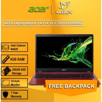Acer Notebook Aspire 3 (A314-32-C7QH) - Rococco Red
