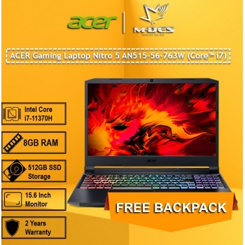 Acer Gaming Notebook Nitro 5 (AN515-56-763W) - Black