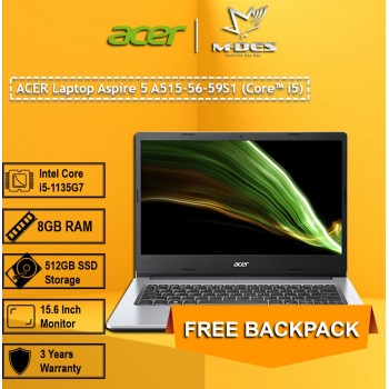 ACER Laptop Aspire 5 A515-56-59S1 (Core i5) - Pure Silver