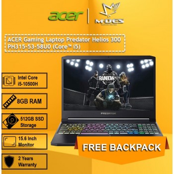 Acer Gaming Notebook Predator Helios 300 (PH315-53-58U0) - Black