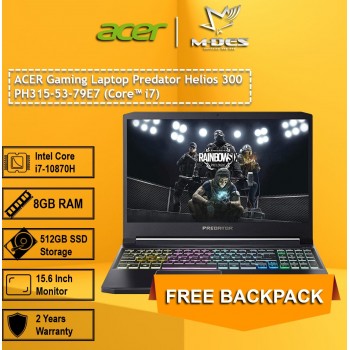 Acer Gaming Notebook Predator Helios 300 (PH315-53-79E7) - Black
