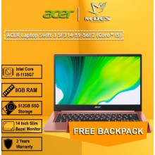 ASUS Laptop Swift 3 SF314-59-56F2 (Core i5) - Melon Pink