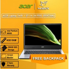 Acer Notebook Swift 1 (SF114-34-P593) - Pure Silver