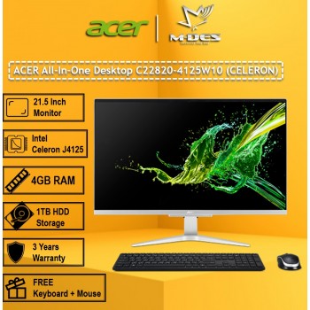 ACER All-In-One Desktop C22820-4125W10 (Celeron)