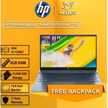 HP Pavillion Laptop 15-eg0106TX (Core i5) - Fog Blue