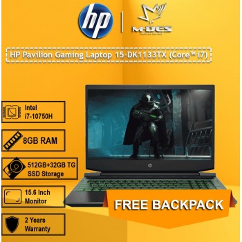 HP Pavillion Gaming Laptop 15-dk1133TX (Core i7) - Black