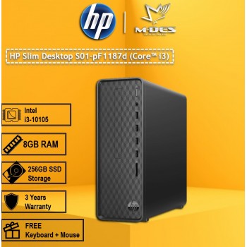 HP Slim Desktop S01-pF1187d (Core i3) 