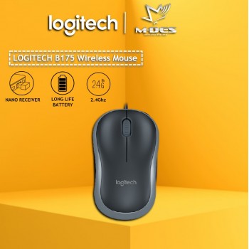 Logitech B175 Wireless Mouse (Black)